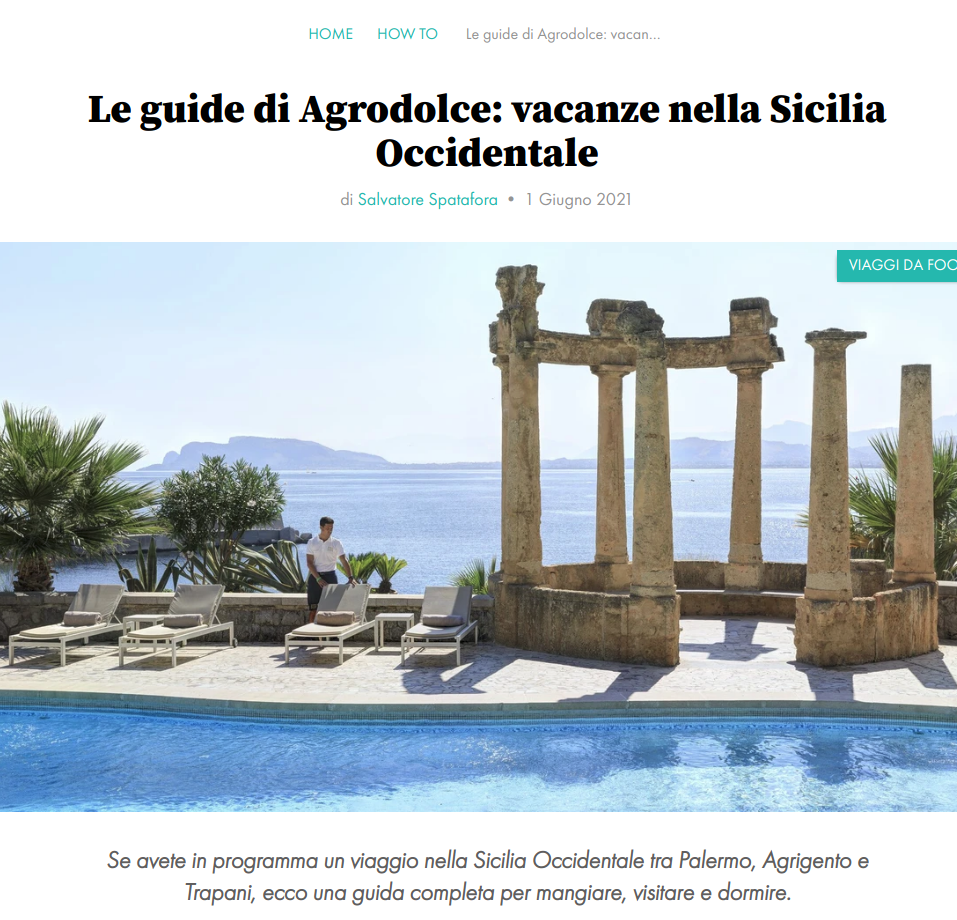 AGRODOLCE - Le guide di Agrodolce: vacanze nella Sicilia Occidentale...